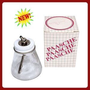 Paasche VL 3oz Airbrush Glass Bottle Assembly Jar Made In USA Vintage New‎ Tool
